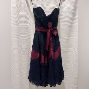 Betsy Johnson Lace Dress - Navy Blue - Size 8